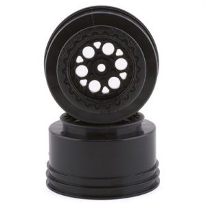 Pro-Line Showtime+ Wide Drag Spec Rear Drag Racing Wheels (2) w/12mm Hex (Black)
